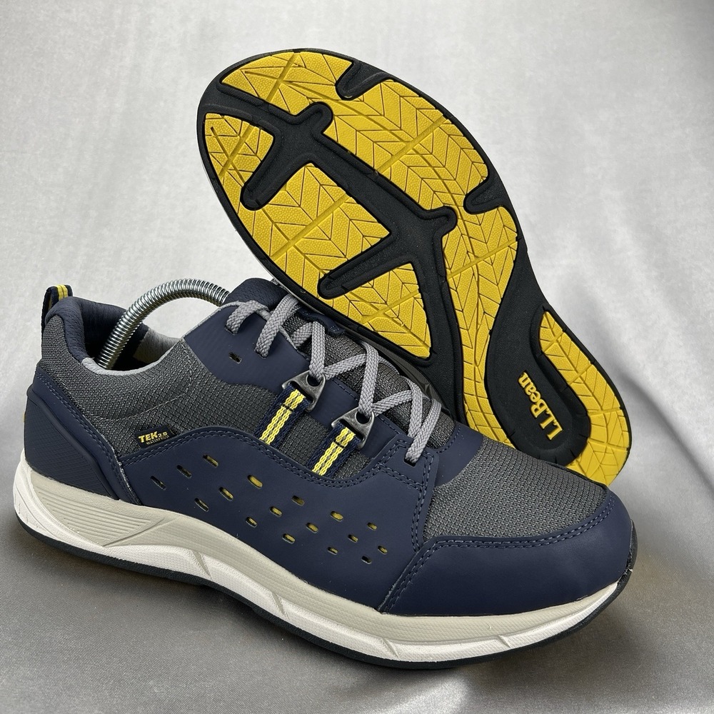 L.L. Bean Men's Tek 2 Waterproof Hiking Shoes Navy Blue Size 10 Walking‎ Outdoor